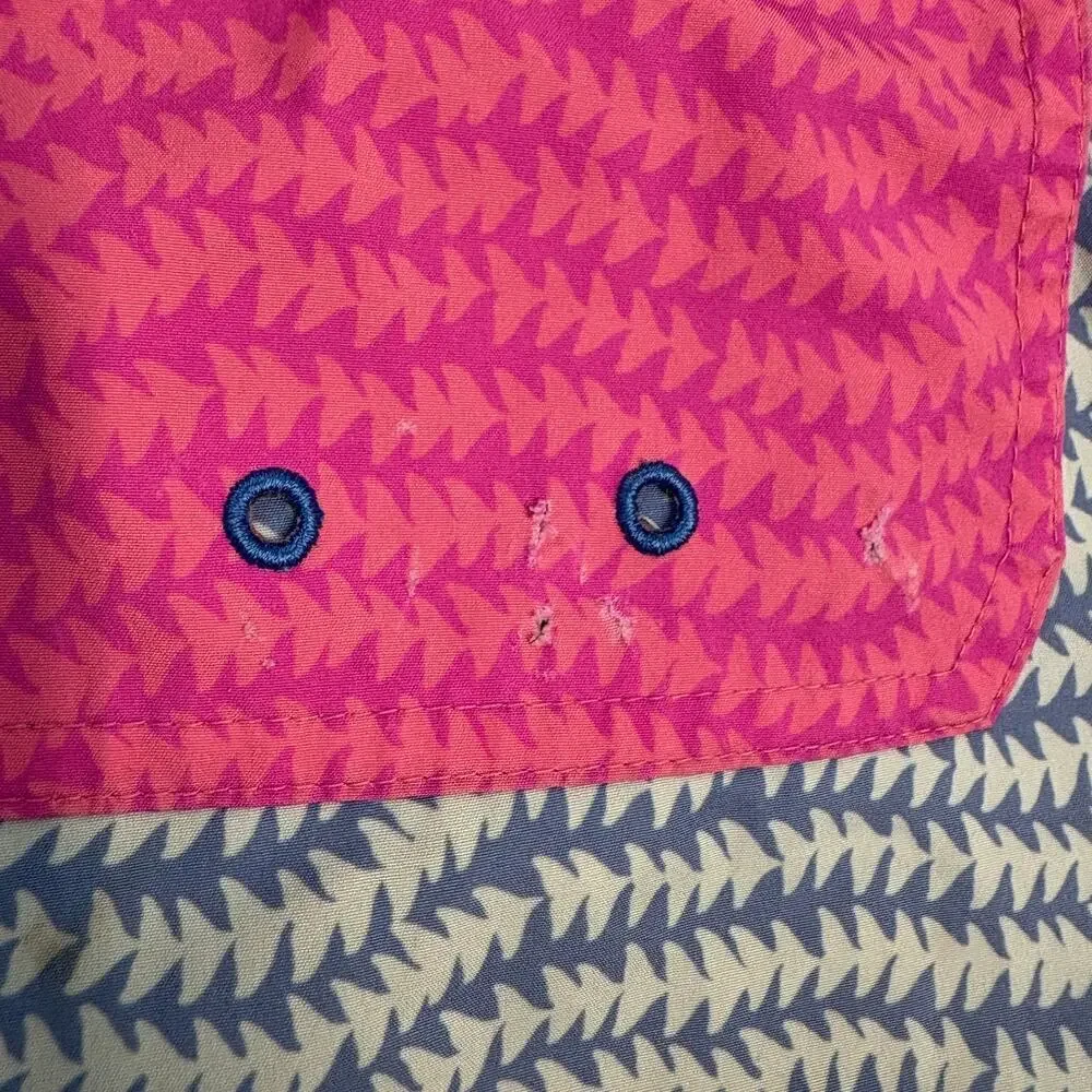 Vineyard Vines Men's Printed Chappy Trunks Wavy Tails 3-Color Stripe Size 2XL